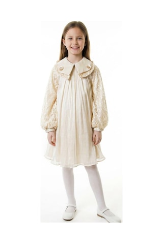 Xo Kids Kız Çocuk Elbise 7-11 Yaş 2711 Ekru