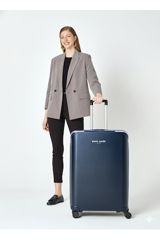 Pierre Cardin 3'lü Set %100 Polipropilen Valiz Lacivert 04pc7090 Lacivert