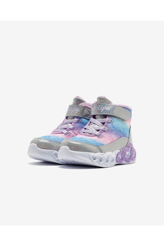 Skechers İnfinite Heart Lights - Lovin Hearts Küçük Kız Çocuk Gri Işıklı Bot 303054n Smlt Gri