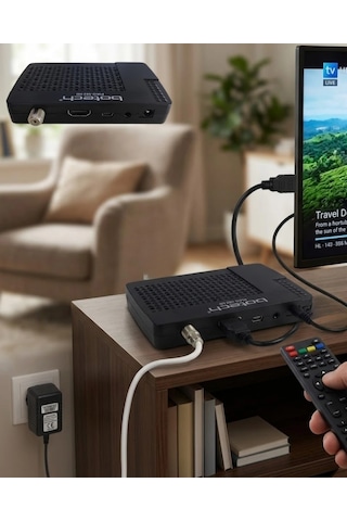 Mey İthalat 1080p Hd Görüntü Kaliteli Uydu Alıcı Hdmı Çıkışlı Usb Destekli Kolay Kurulum