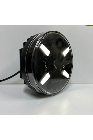 Bıyık Model Yuvarlak Sis Lambası 3 Modlu 12-24 Volt