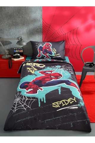 Özdilek Lisanslı Tek Kişilik Çocuk Nevresim Takımı-spiderman Gri Gri