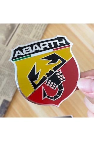Fiat Abarth Logo 3d Alüminyum Abarth Logo Amblem Çıkartma Rozet İthal 1. Sınıf