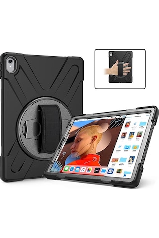 iPad Uyumlu  Pro 11 İnch 2021-2020-2018 3 Katmanlı Standlı Zırh Kılıf- 5775 Diğer