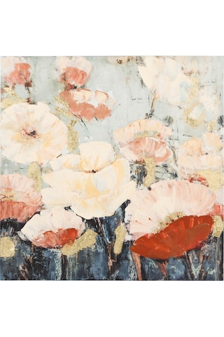 Soft Flowers Yağlı Boya Tablo 100x100 Cm