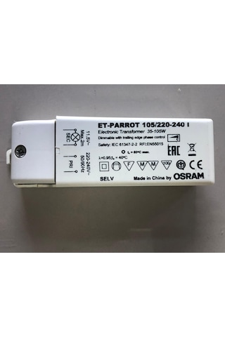 Osram 105w Eletronik Trafo Et-parrot 35w-105w/220-240v Giriş:2