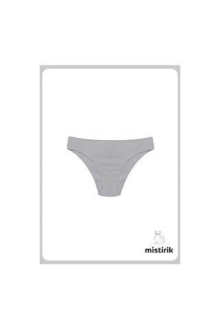 Mistirik Taranto Model Fitilli Pamuklu Slip Esnek Komforlu Hava Alan Külot Gri Renk