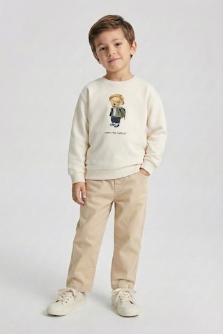 Dmb Boys & Girls Erkek Çocuk Pantolon Mavi 1-7 Yaş Krem-2793