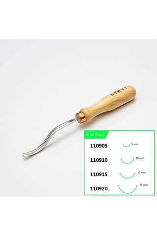 Stryı 110905 Bükülmüş Derin Oluklu Ahşap Oyma Iskarpelası 5 Mm