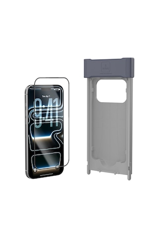 İphone 17 Pro Max Wiwu Gt-032 Glass Ultra Serisi 3d Polarize Ekran Koruyucu Uygulama Aparatı Şeffaf