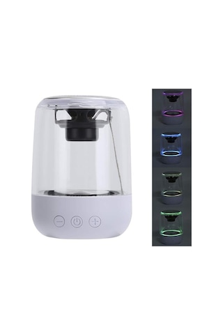 Magicvoice Mv-24696 600 Mah Taşınabilir Rgb Mikrofonlu Aux-tf-bluetooth 3 Watt Hoparlör Beyaz