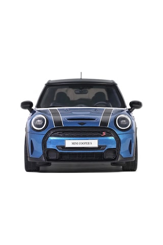 Otto Models Ot982 1/18 Mini Cooper S Island Blue + White Stripes 2021