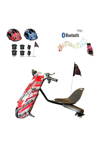 Citymate Drift Car Elektrikli Kaykay Bluetooth Dirift Kar Hoverboard Scooter Koruma Ekipmanı Hediye D17