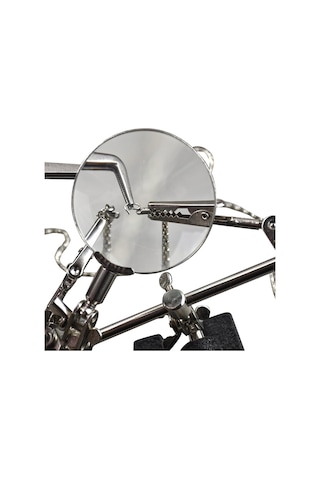 Ayt Powermaster Pm-32915 Mercekli Üçüncü El Büyüteç Stand Lehim Tamir İçin Tutucu Stant Ks-901005