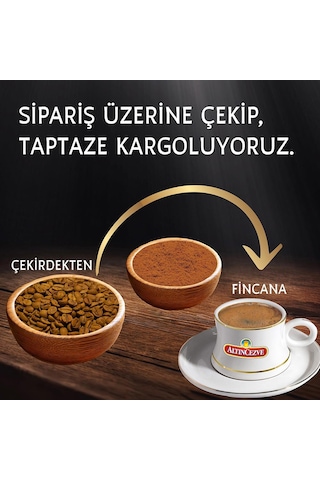 Altıncezve Günlük Taze Çekilmiş Türk Kahvesi Az Orta Kavrulmuş 250 Gr Öğütülmüş