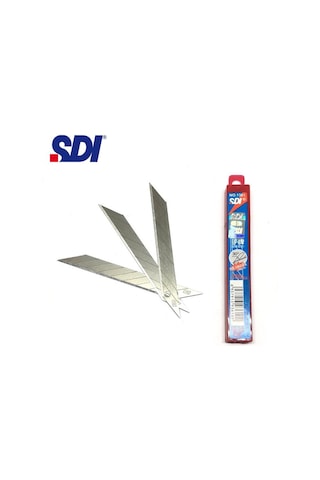 Sdı 1361 Çelik Maket Bıçağı Falçata Ucu Yedeği 9mm 30 Derece Küçük 10'lu