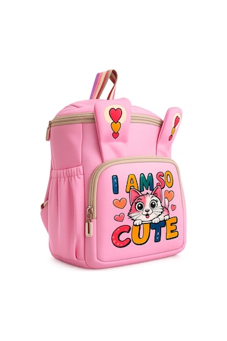 Ls-5170 Kız Çocuk Ana Okul Çantası Okul Çantası Pembe Sarı