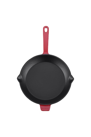 Korkmaz Casta Yuvarlak Grill Döküm Tava Kırmızı 20 cm