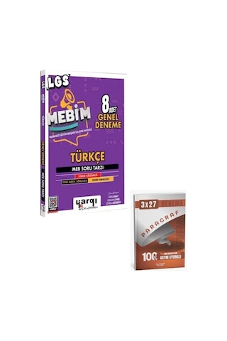 Ders Arkadaşım 2027 8. Sınıf Lgs Mebim Türkçe 8 Adet Genel Deneme+ Anla Kazan Paragraf