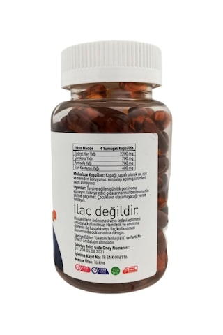 Arı Damlası Gastro Life Kudret Narı Yağı Takviye Edici Gıda 1240 MG 100 Softjel