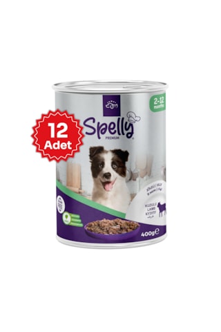 Spelly Premium Kuzulu Yavru Köpek Konservesi 12 x 400 G