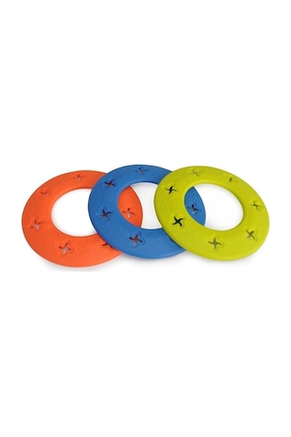 Camon X Şekilli Dayanıklı Tpr Kauçuk Renkli Köpek Frizbisi 21 Cm