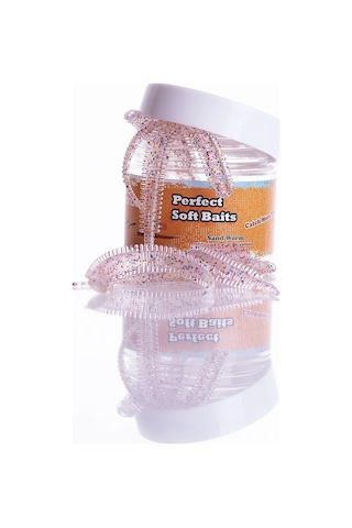 Pandora Perfect Soft Baits Sandworm 7cm Kavanozlu Lrf Silikonu Honey Shrimp