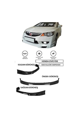 Honda Civic Fd6 Makyajlı Kasaya Uyumlu Boyasız Plastik Mugen Ön Ek Honda Civic Fd6 Makyajlı Kasaya Uyumlu Boyasız Plastik Mugen Ön Ek