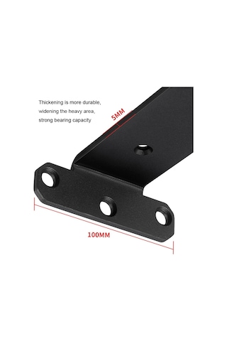 Sones 5mm Kalınlığında Üçgen Braket Kitaplık Bölme Plakası, Stil: 300mm Beyaz