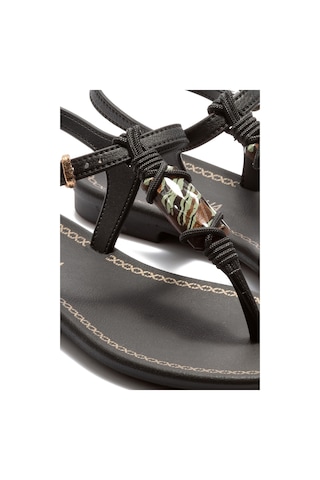 Cacau Rustica Kadın Parmak Arası Sandalet Siyah 35/40 Siyah