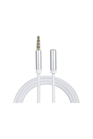 Maiyame 1.93m Gümüş 3.5mm Trrs Mikrofon Desteklı Ses Uzatma Kablosu - Telefon, Bilgisayar, Araç Ses Sistemi İçin Uyumlu