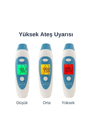 Acura Ac-9280 Kulaktan ve Alından Ateş Ölçer + Çanta