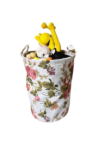 Vip Çamaşır Sepeti Çift Kat Kumaşlı Katlanabilir Sepet-İngiliz Gü Diğer