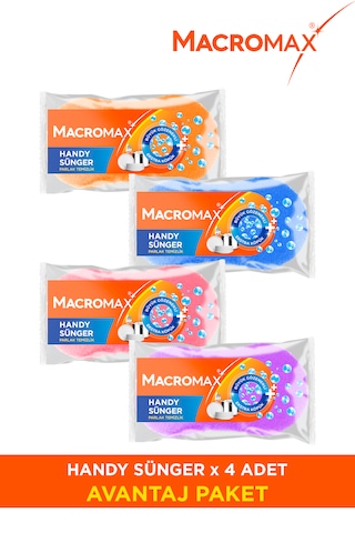 Handy Sünger Büyük Gözenekli Temizlik Süngeri X4