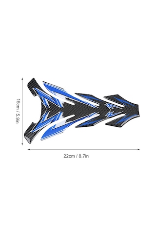 Moveevo Tq003 5d Gerçek Karbon Fiber Motosiklet Tankı Kırık Desenli Sticker - Kırık Koruyucu, Dayanıklı, Kolay Uygulama