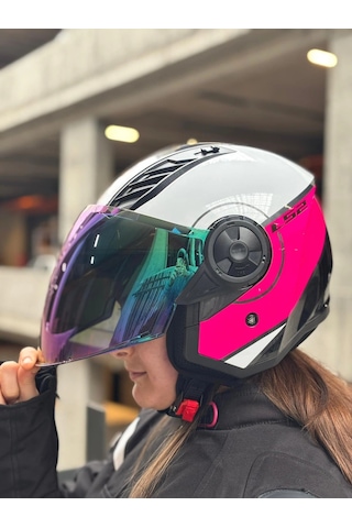 Ls2 Aırflow 2 Cover Beyaz-pembe Kask Beyaz Pembe