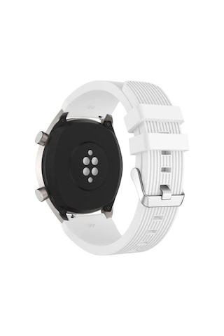 Haylou Solar Ls05 Kordon Kayış 22mm Spor Çizgili Silikon Metal Tokalı Delux Silikon