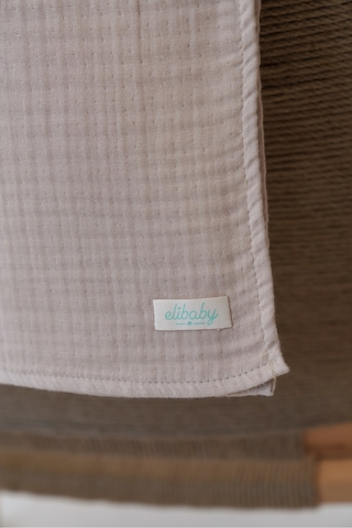 Organik Pamuk Ekstra Yumuşak 4 Katlı Müslin Battaniye 85x100 CM Bej