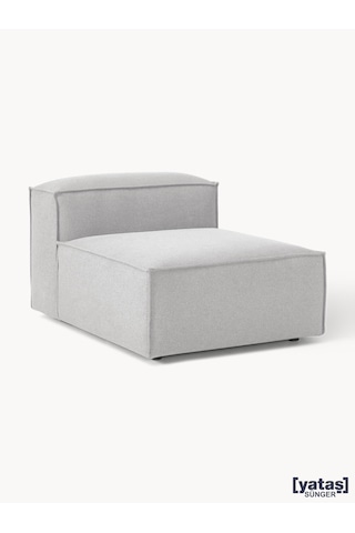 Most Mollis Orta Modül Berjer Silinebilir 32 Gri Keten Kumaş Yumu Gri