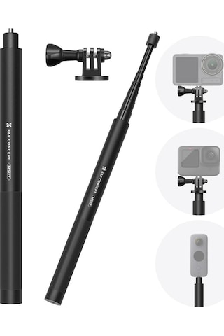 K&f Concept Görünmez Selfie Çubuğu 153 Cm Insta360 X3/x4/x5 Uyumlu