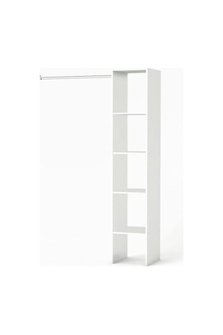 Eliz Açık Giyinme Dolabı - Gardırop Beyaz 120 Cm