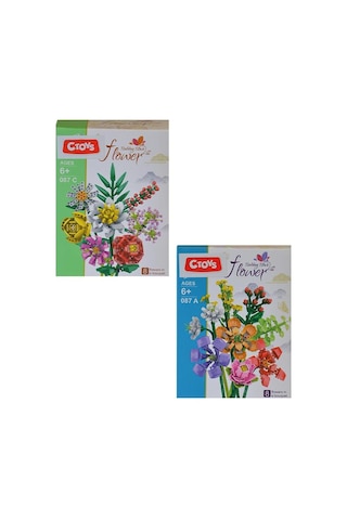 Ctoys Surprise Flower Building Block 2li Set
