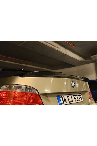 BMW E60 M4 Spoiler, Eski 5.20 2004 2011, Parlak Siyah Boyalı
