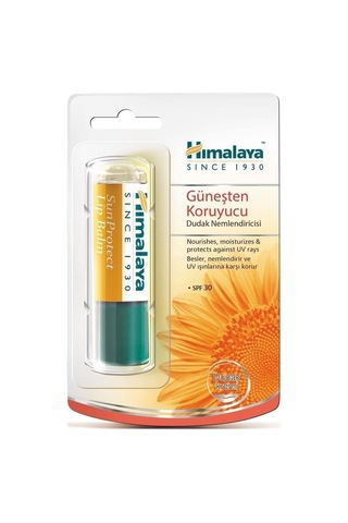 Himalaya Güneş Koruyucu Spf 30 Dudak Kremi, Lip Balm, Nemlendirici, Besleyici,%100 Doğal Renk, Silikon İçermez, 4,5 Gr