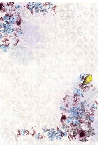 Brillant Latex Kaymaz Taban Halı-Flower Hl11112.101-(150X230)
