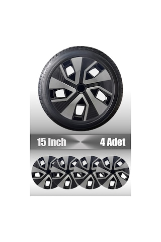 Dacia Araçlar İçin Universal 15" İnç 4 Adet 1 Takım Jant Kapağı Sandero Duster ... 100
