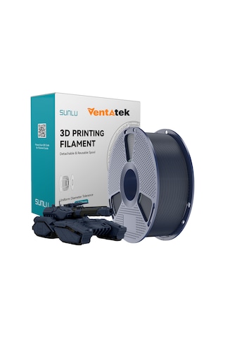 Sunlu Gece Yarısı Pla Filament - 1.75mm - 1 Kg Gece Yarısı