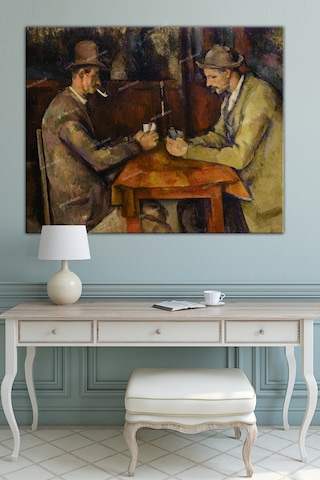 Paul Cezanne Kâğıt Oynayanlar Les Joueurs De Carte Kanvas Tablo Başyapıtlar 70 x 50