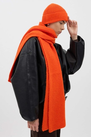 Buly Fitilli Örme Atkı Orange