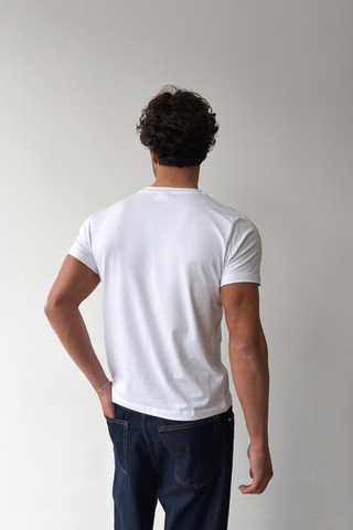 Flaw Atelıer Basic Slim Fit Beyaz Tişört-29508